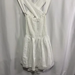 Peppermayo White European Towns Linen Dress US 10 Romantic Coquette Soft Girl thumbnail 5