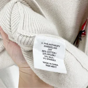 N.PHILANTHROPY Ollie Sweater Cream Twist Back Size Large L‎ NWT thumbnail 10