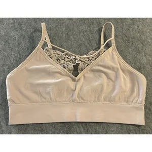 Auden Blush Pink Lightly Lined Lace Bralette XL, Soft Girl Romantic Feminine thumbnail 2
