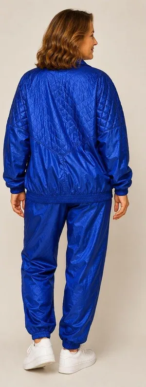 Vintage Active Horizon Royal Blue Tracksuit Set Jacket Pants 1X Retro 90s Sport thumbnail 2