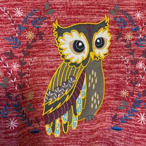 Joe Browns Women’s Shirt Tunic Owl‎ Embroidery Floral Cotton Blend Orange Size 8 thumbnail 4