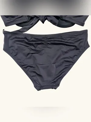 A.Ché Black Bandeaucc Underwire Bikini Set T5 32DDD 34DD 36D 38C 40B BottomL NWT thumbnail 8