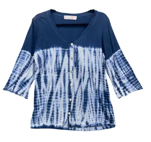 Organic Beach Button Top‎ Blue Medium thumbnail 1