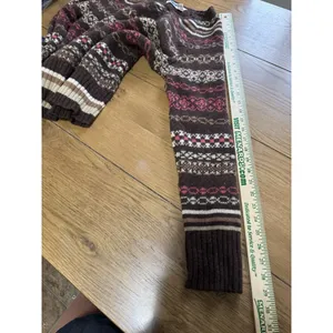 Old‎ Navy Fair Isle Sweater V Neck Pullover Lambswool Sz Large Holiday Christmas thumbnail 6