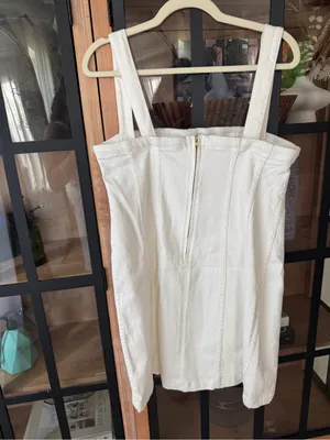 NWT Show Me Your Mumu Coronado Corset Dress mini denim square neck sleeveless thumbnail 6