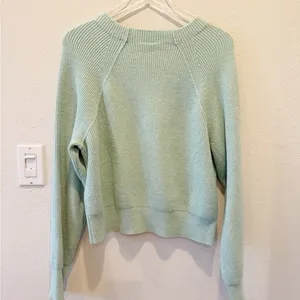 FREE PEOPLE Too Good Pullover in‎ Mint Green Mockneck thumbnail 7