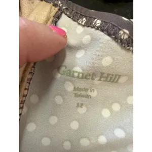 Garnet Hill‎ Swimsuit Bandeau Top Sz 12 Skirt Bottom Sz 14 Polka Dot Adjustable thumbnail 11