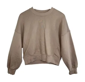 Abercrombie & Fitch Soft AF Essential Tan Long Sleeve Sweatshirt Womens Size S thumbnail 1
