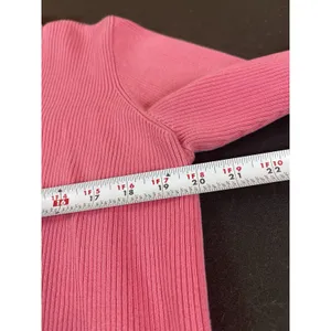 Lauren Ralph Lauren Sweater XL Pink TurtleNeck Ribbed Knit LRL Logo Pullover thumbnail 9