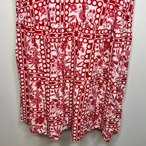 Aqua Tile Printed Midi Dress Size Small thumbnail 4