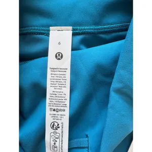 Lululemon Wunder Train With Pockets High Rise 25” Hawaiian Blue Size 6 NWT thumbnail 6
