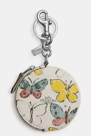 Coach Multicolor Butterfly Coin Pouch thumbnail 1