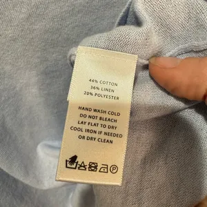 LILLA P rib trim puff sleeve‎ sweater in light blue sz XS thumbnail 5