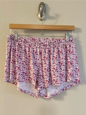 LAKE Pima Crew Long-Short Set in Dahlia Garden Floral Size Small thumbnail 7