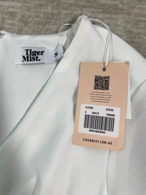 Tiger Mist White Long Sleeve Alvina Mini Dress thumbnail 3