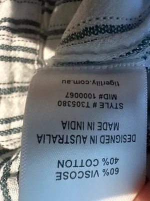 Tigerlily Super Wide Bell Bottom Pants Size 4 Striped Boho festival y2k fairy thumbnail 10