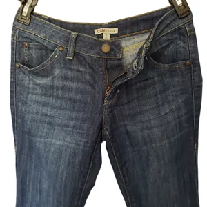Cabi Y2K Flare Retro Womens Jeans Sz 2 Preppy Minimalist Dark Wash Classic Denim thumbnail 5