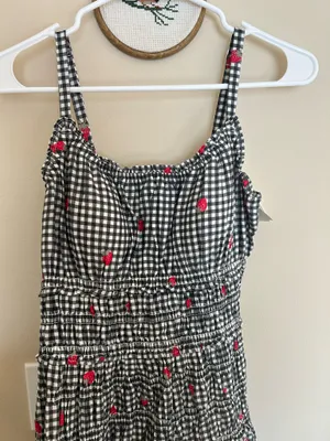 Bra free smocked drop waist maxi dress Abercrombie and fitch thumbnail 6