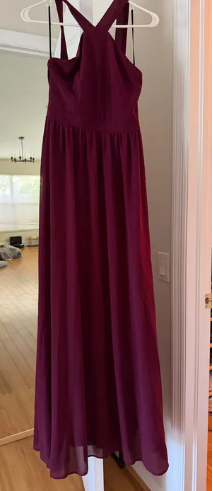 Lulus Burgundy Dress thumbnail 1