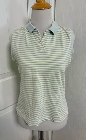Vintage Nike Golf Striped Polo L5 thumbnail 1