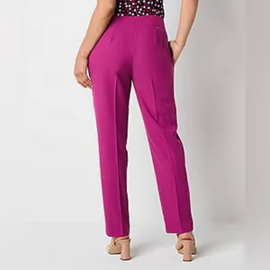 Evan Picone Black Label Vibrant Pink Straight Leg Pants thumbnail 2