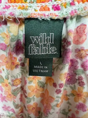 Wild Fable Floral Tiered Mini Skort thumbnail 3