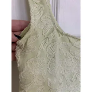 Anthropologie Light Green Hannah Seamless Textured Crop Tank S/M Floral thumbnail 5