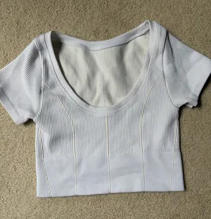 Aerie White Crop Top thumbnail 1