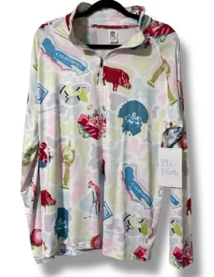 EG-PRO women’s size medium 1/4 zip long sleeve activewear t shirt golf outdoors thumbnail 1