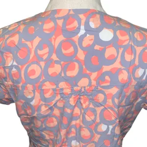 Grey’s Anatomy by Barco Circle Pattern Short Sleeve Scrub Top Pockets thumbnail 7
