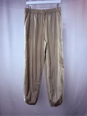 NWT Athleta Daybreak Mid‎ Rise Parachute Balloon Pants in Tan White Medium Tall thumbnail 5