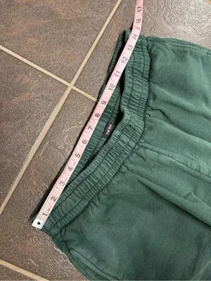 The Bar Varsity Fleece Sweatpants Hunter Green White XL READ thumbnail 12
