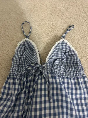 Blue Gingham Dress thumbnail 3