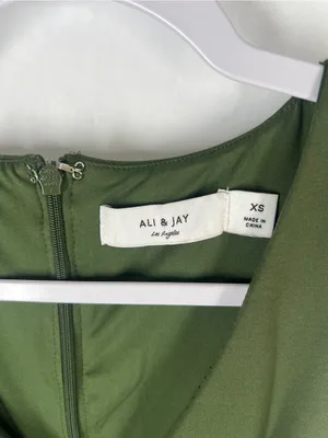 Ali & Jay Olive‎ Green Cutout Mini Dress Size XS thumbnail 2