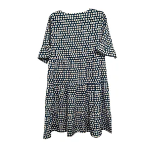 New Blue and White Polka Dot Tiered Dress XL thumbnail 2