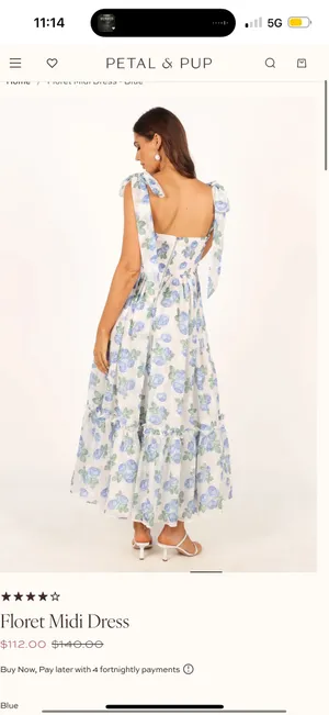 Petal & Pup Midi Dress Floral thumbnail 4
