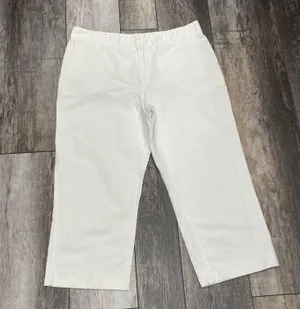 Merona White Capri Pants Size 12 thumbnail 1