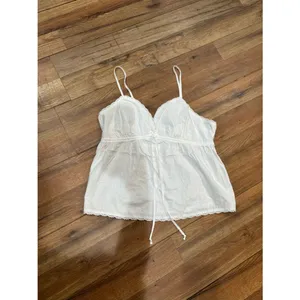 Madden Girl White Lace Trim Babydoll Cami Top Size XL Coquette Y2K Summer thumbnail 3