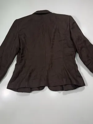 Sinequanone Cotton Blend Women's Brown Single-Button Tailored Blazer thumbnail 7