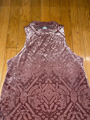 Mudd Sleeveless Burnout Velvet Dress thumbnail 2