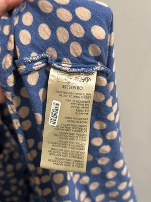 FREE PEOPLE Moon River Polka Dot Dress in Blue Size Medium thumbnail 9