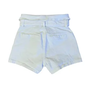 LE JEAN REVOLVE High Rise Lola Mini Shorts White Wash Front Tie Belted Sz 25 thumbnail 5