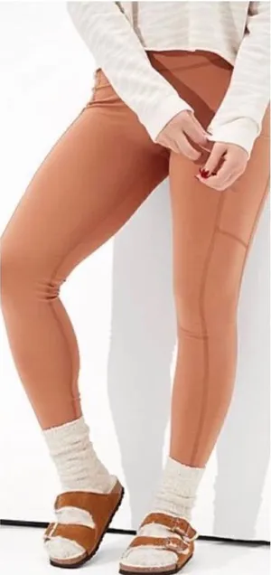 American Eagle The Everything Pocket Leggings Size‎ XS Rust Brown Tan Athletic thumbnail 1
