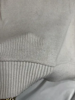 SO Goods For Life Off White Ribbed Knit oversized sweater thumbnail 4