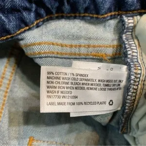 Universal Thread Vintage Midi Jean Shorts Womens 10 Cut Off Distressed Denim thumbnail 5
