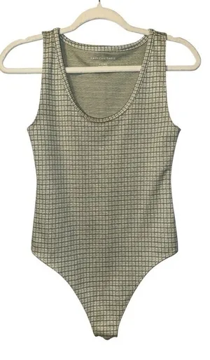 American Eagle Green Scoopneck Thong Bodysuit, XS‎ thumbnail 1