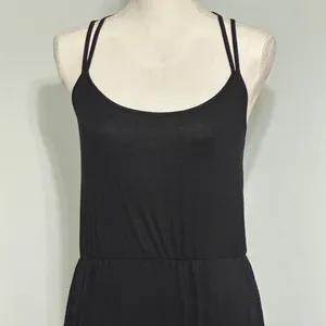 Hollister Black Sleeveless Spaghetti Straps Maxi Dress NWT thumbnail 5