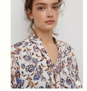 Anthropologie Porridge Keegan Ruffled Floral Babydoll Blouse Small Long Sleeve thumbnail 3