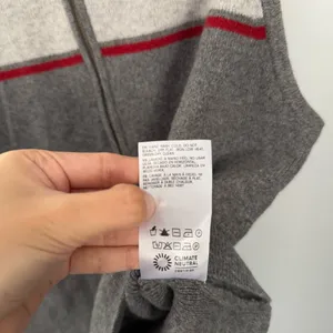 Reformation Large Esti Cashmere Sweater Vest Moto‎ Stripe Grey Fall Winter Ski thumbnail 8