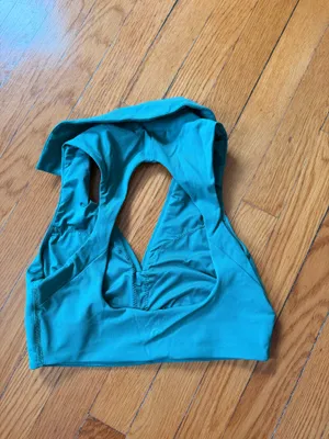 lululemon athletica Green Sleeveless Collared Sports Bra thumbnail 2